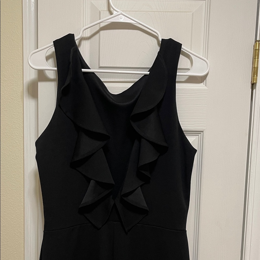 Elegant Black Ruffle jumpsuit